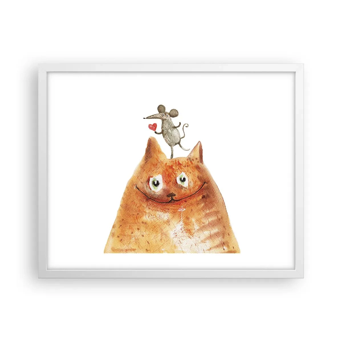 Plagát v bielom ráme - Paradoxy lásky - 50x40 cm