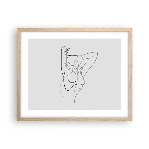 Plagát v ráme zo svetlého duba - Ty si záhada… - 50x40 cm