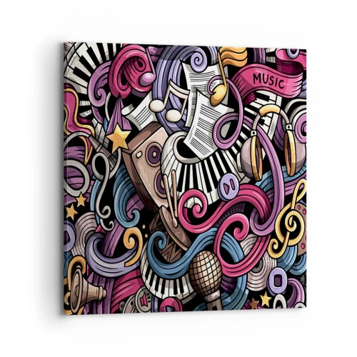 Obraz na plátne - Komplikovaná melódia - 70x70 cm
