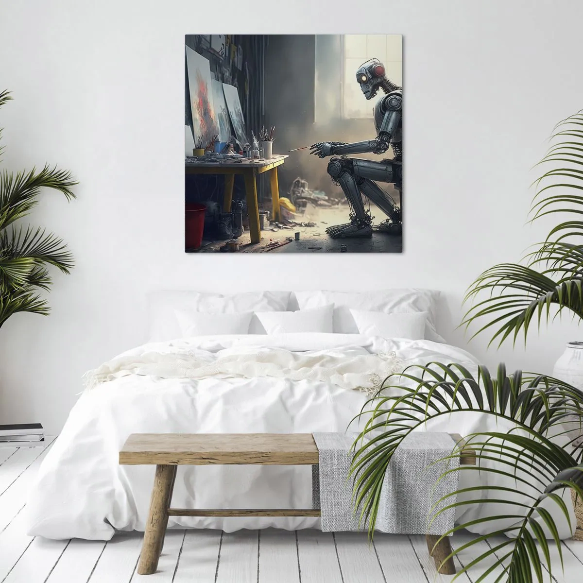 Obraz na plátne - Akt stvorenia - 70x70 cm