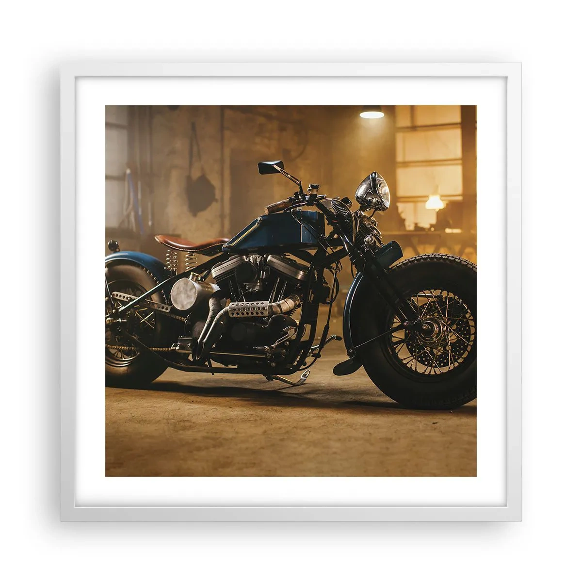 Plagát v bielom ráme - Môžem všetko - 50x50 cm