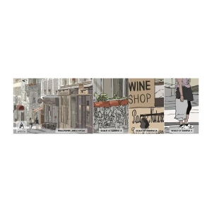 Vzorka Fototapeta Standard Eco - Mestské radosti - Architektúra, Mesto, Paríž - 100x30 cm