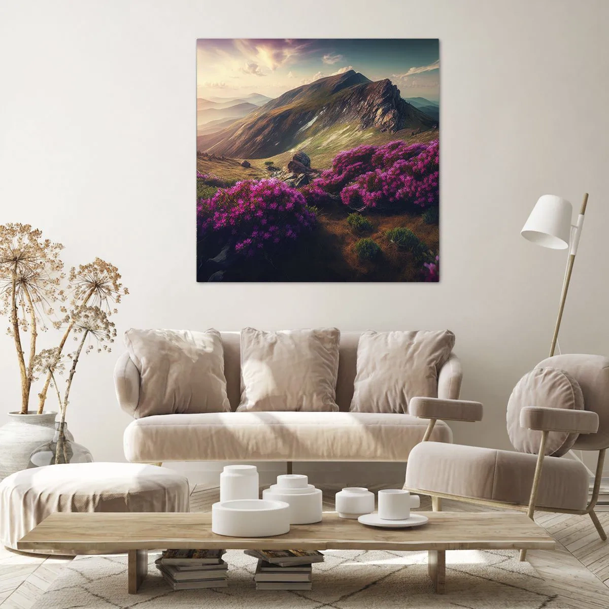 Obraz na plátne - Leto na horách - 40x40 cm