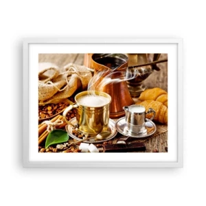 Plagát v bielom ráme - Pekný deň prajem! - 50x40 cm