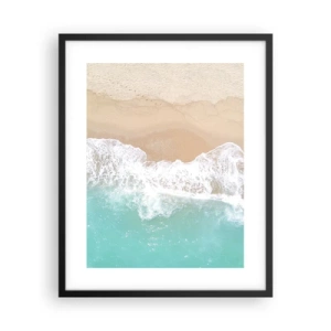 Plagát v čiernom ráme - Maznavý dotyk - 40x50 cm