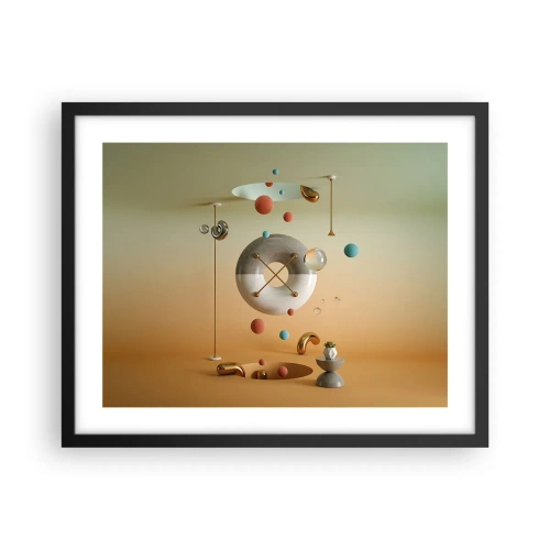 Plagát v čiernom ráme - Všetko je možné - 50x40 cm