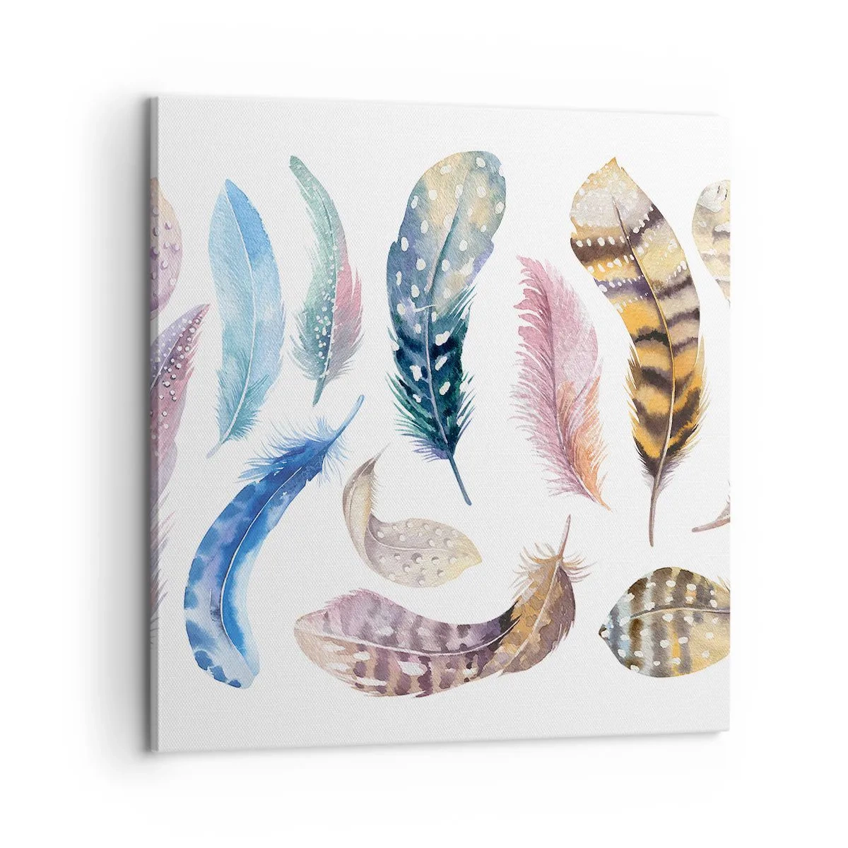 Obraz na plátne - Ľahké, strakaté a viacfarebné - 60x60 cm