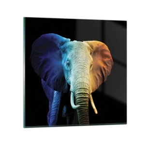 Obraz na skle - Excentrický muž, avšak nie podivín - 30x30 cm