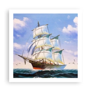 Plagát - Hrdo s vetrom - 60x60 cm