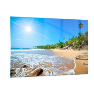 Obraz na skle - Exotické miesto pre teba - 120x80 cm