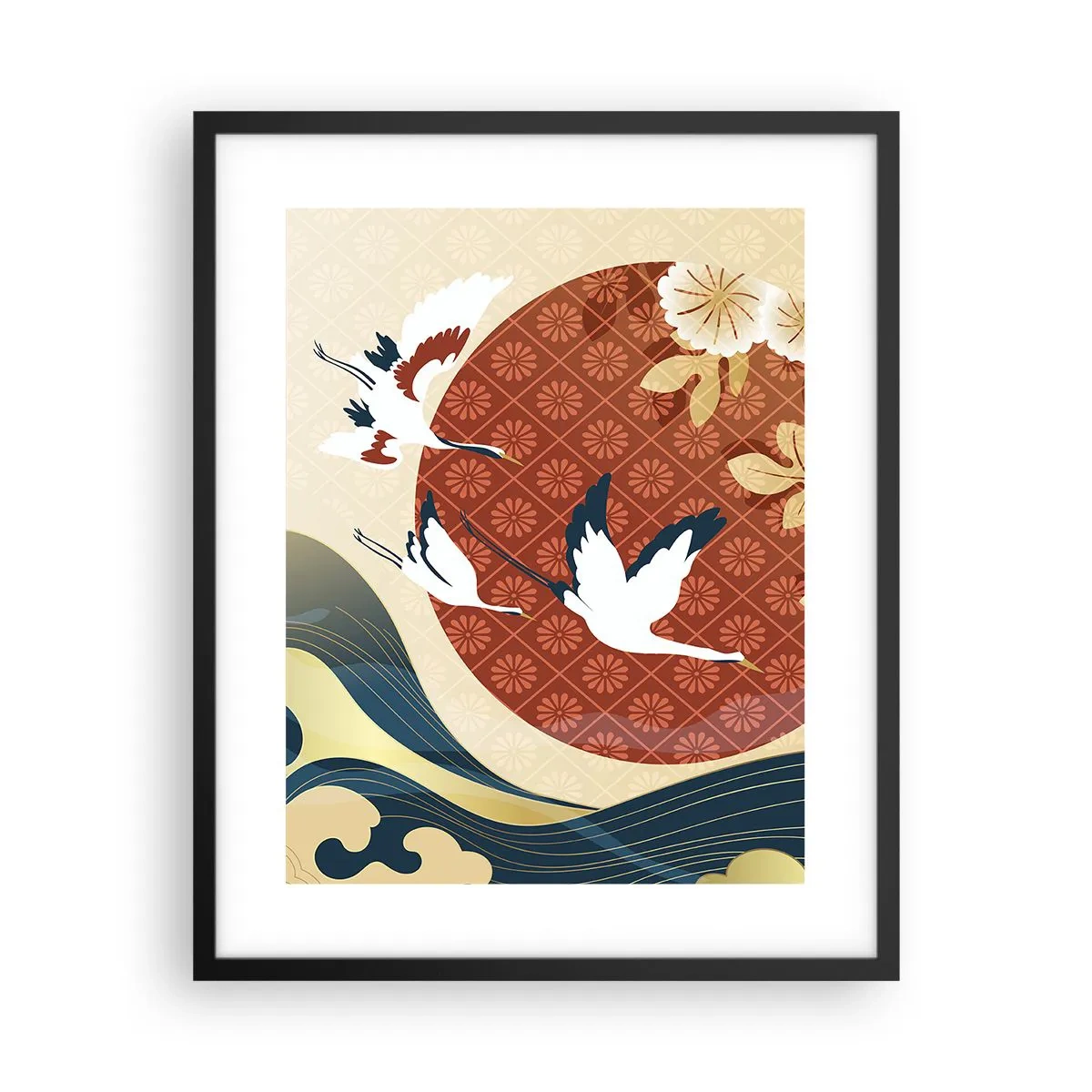 Plagát v čiernom ráme - Japonská rozprávka - 40x50 cm