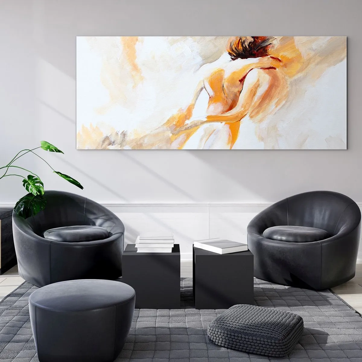 Obraz na skle - Blízkosť v nebi - 160x50 cm