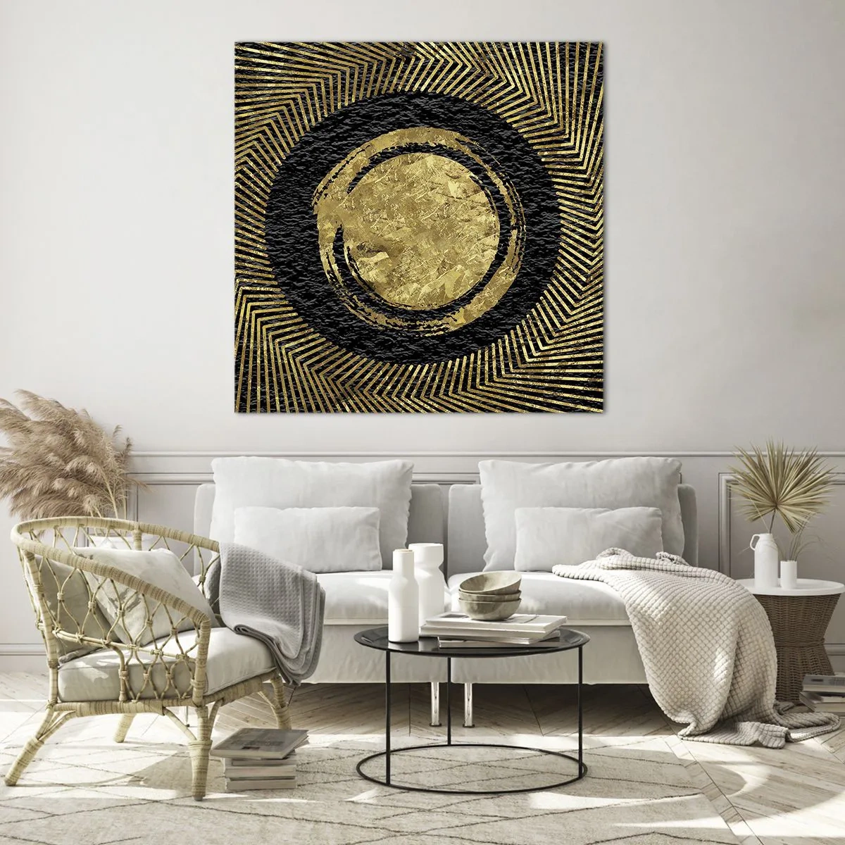 Obraz na skle - Glamour - 70x70 cm