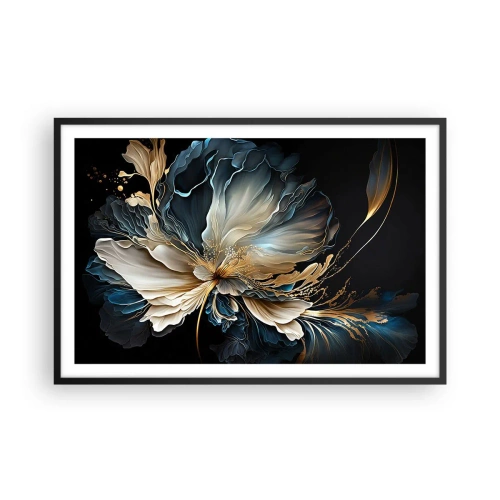 Plagát v čiernom ráme - Rozprávkový kvet papradia - 91x61 cm