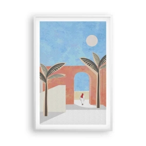 Plagát v bielom ráme - Arabský deň - 61x91 cm