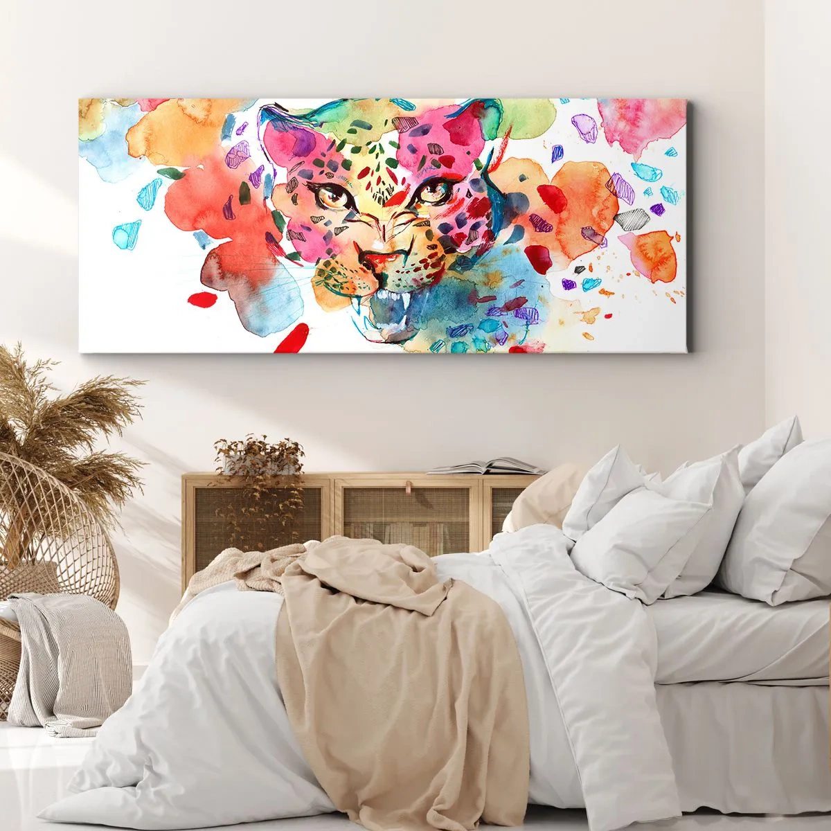 Obraz na plátne - Kráska a zviera - 160x50 cm