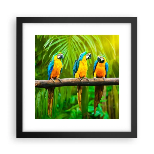 Plagát v čiernom ráme - Počula si, že ona…? - 30x30 cm