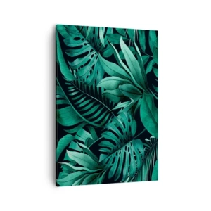 Obraz na plátne - Hĺbka tropickej zelene - 50x70 cm