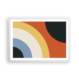 Plagát v bielom ráme - K sebe samému - 70x50 cm