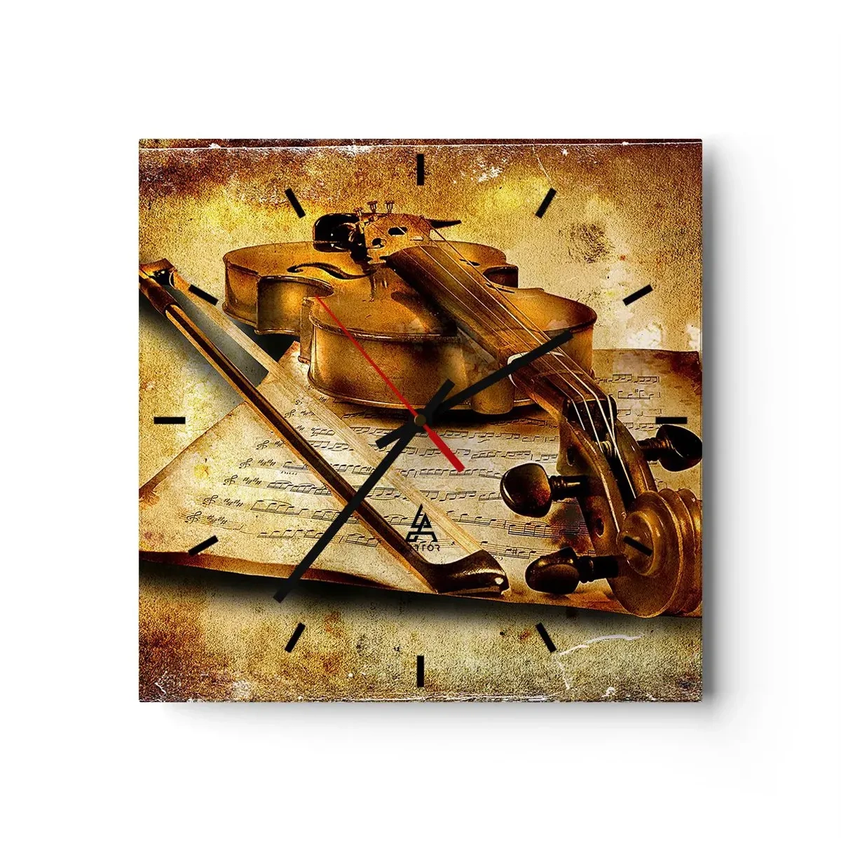 Nástenné hodiny - Okamžite potrebný virtuóz - 40x40 cm