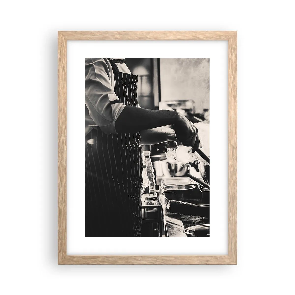 Plagát v ráme zo svetlého duba - Alchýmia chutí - 30x40 cm