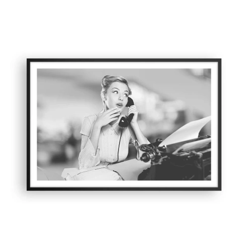 Plagát v čiernom ráme - Halo, tu sú 50. roky. - 91x61 cm