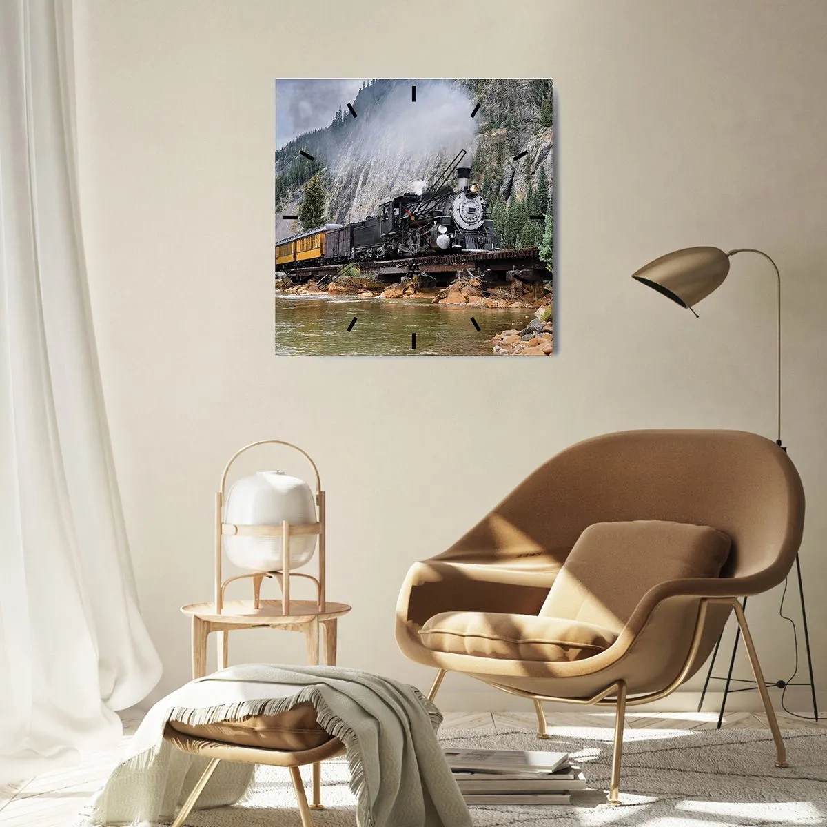 Nástenné hodiny - A kam to? Kam? - 40x40 cm