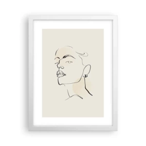 Plagát v bielom ráme - Hrdý pohľad - 30x40 cm