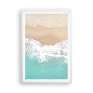 Plagát v bielom ráme - Maznavý dotyk - 61x91 cm