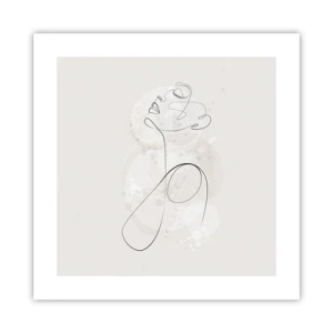 Plagát - Špirála krásy - 40x40 cm