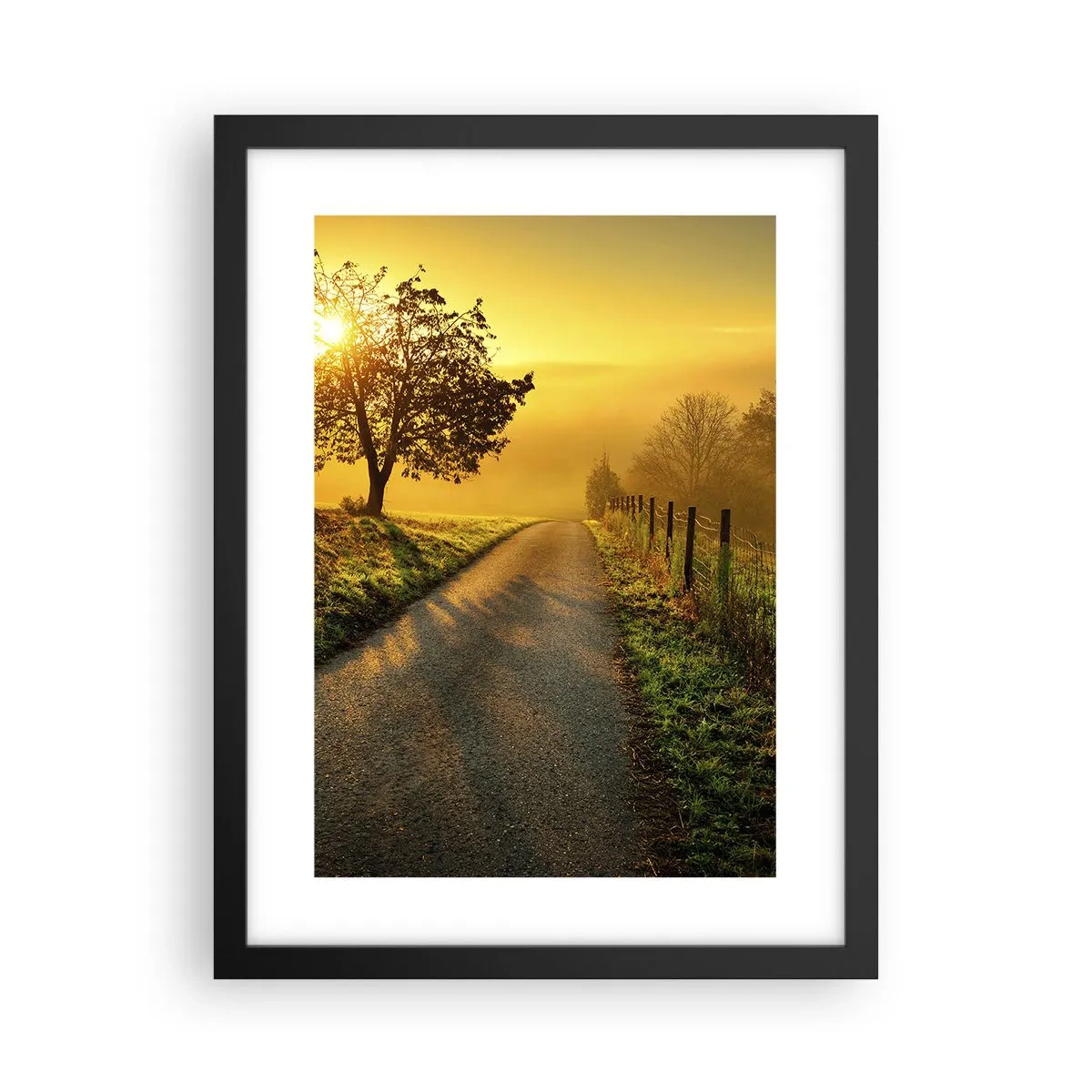 Plagát v čiernom ráme - Medové popoludnie - 30x40 cm