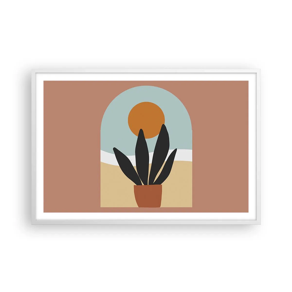 Plagát v bielom ráme - Malé radosti - 91x61 cm