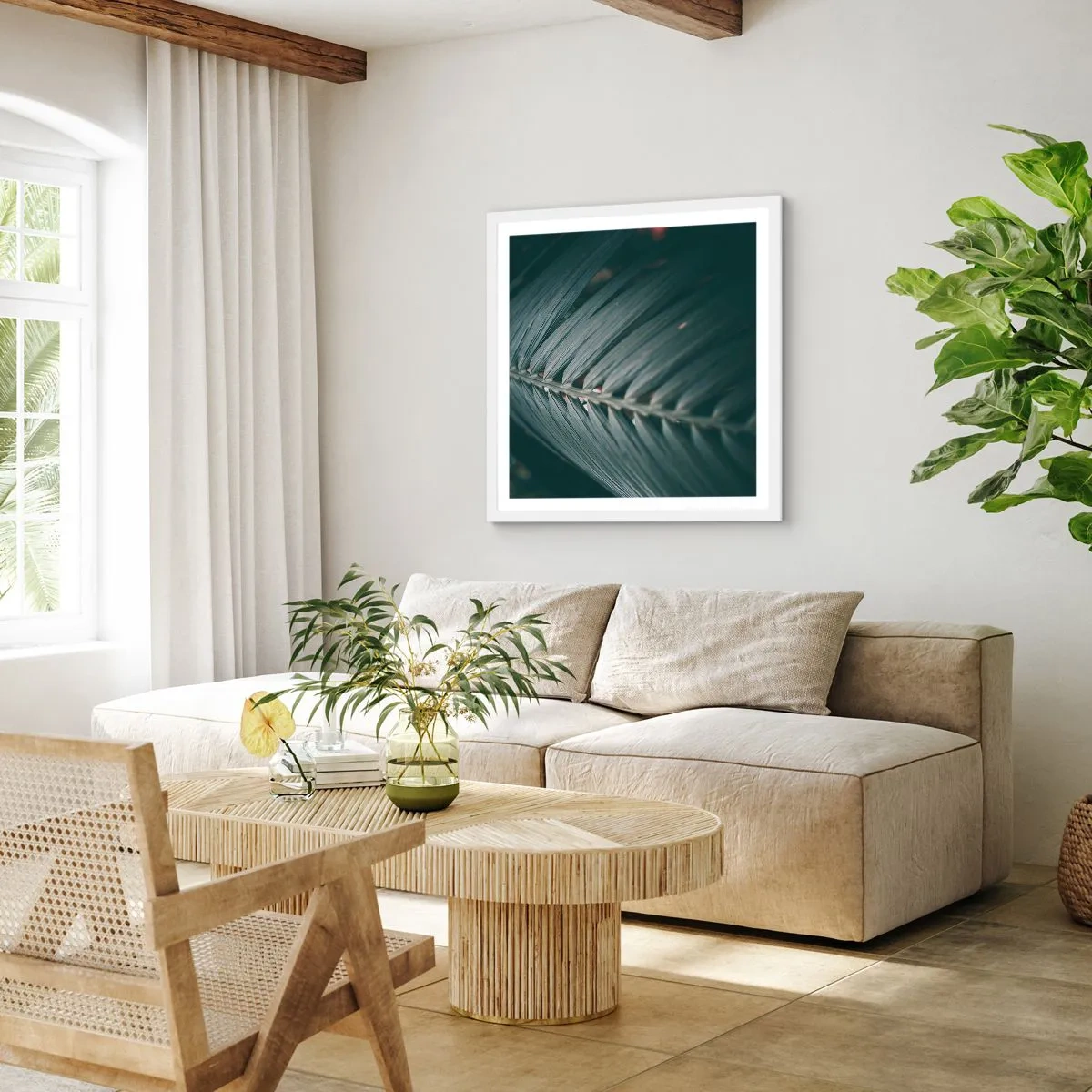 Plagát v bielom ráme - Presnosť prírody - 30x30 cm