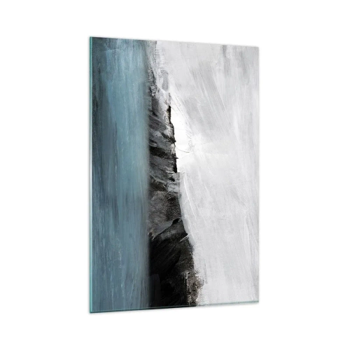 Obraz na skle - Voda – zem: stret živlov - 80x120 cm