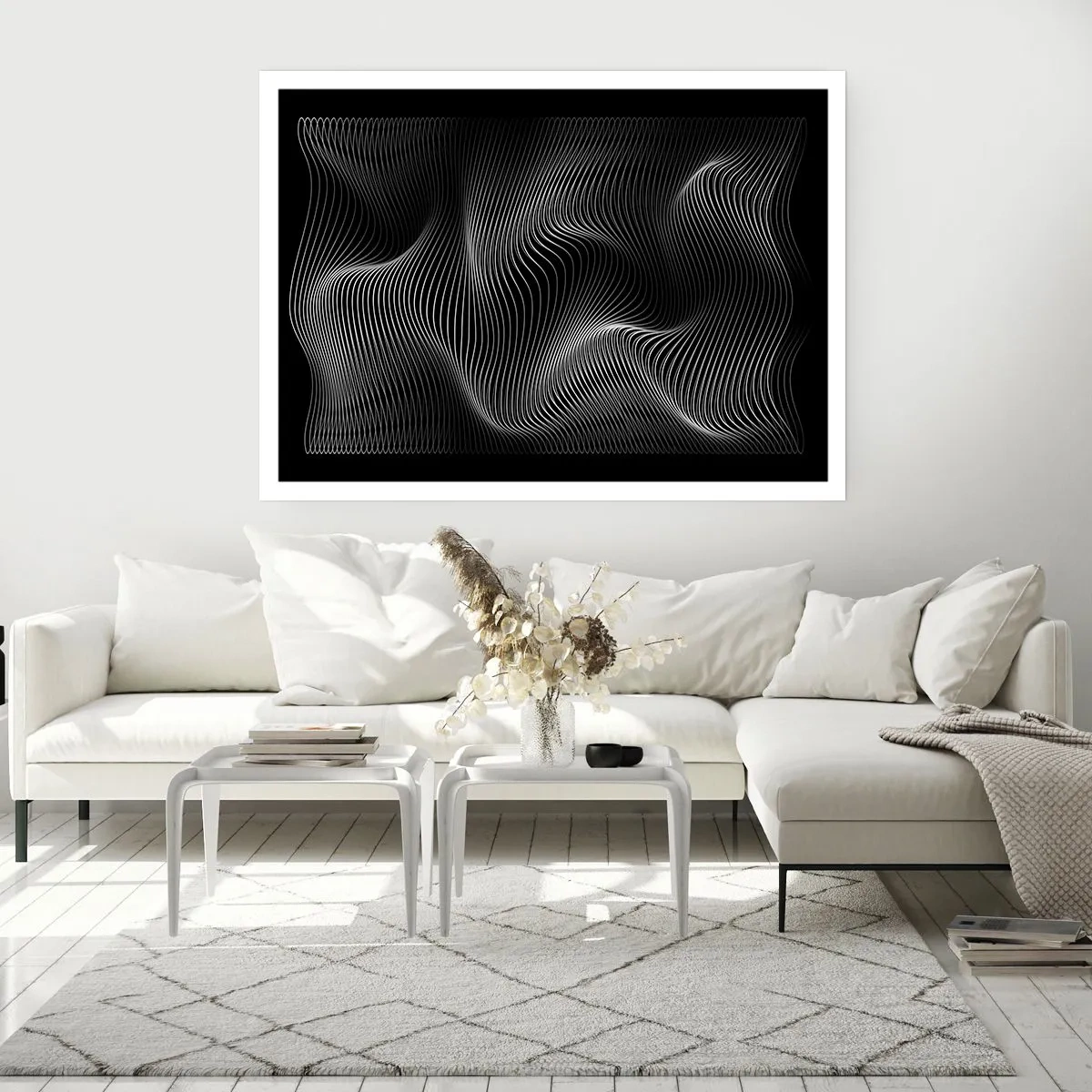 Plagát - Tanec svetla v priestore - 100x70 cm