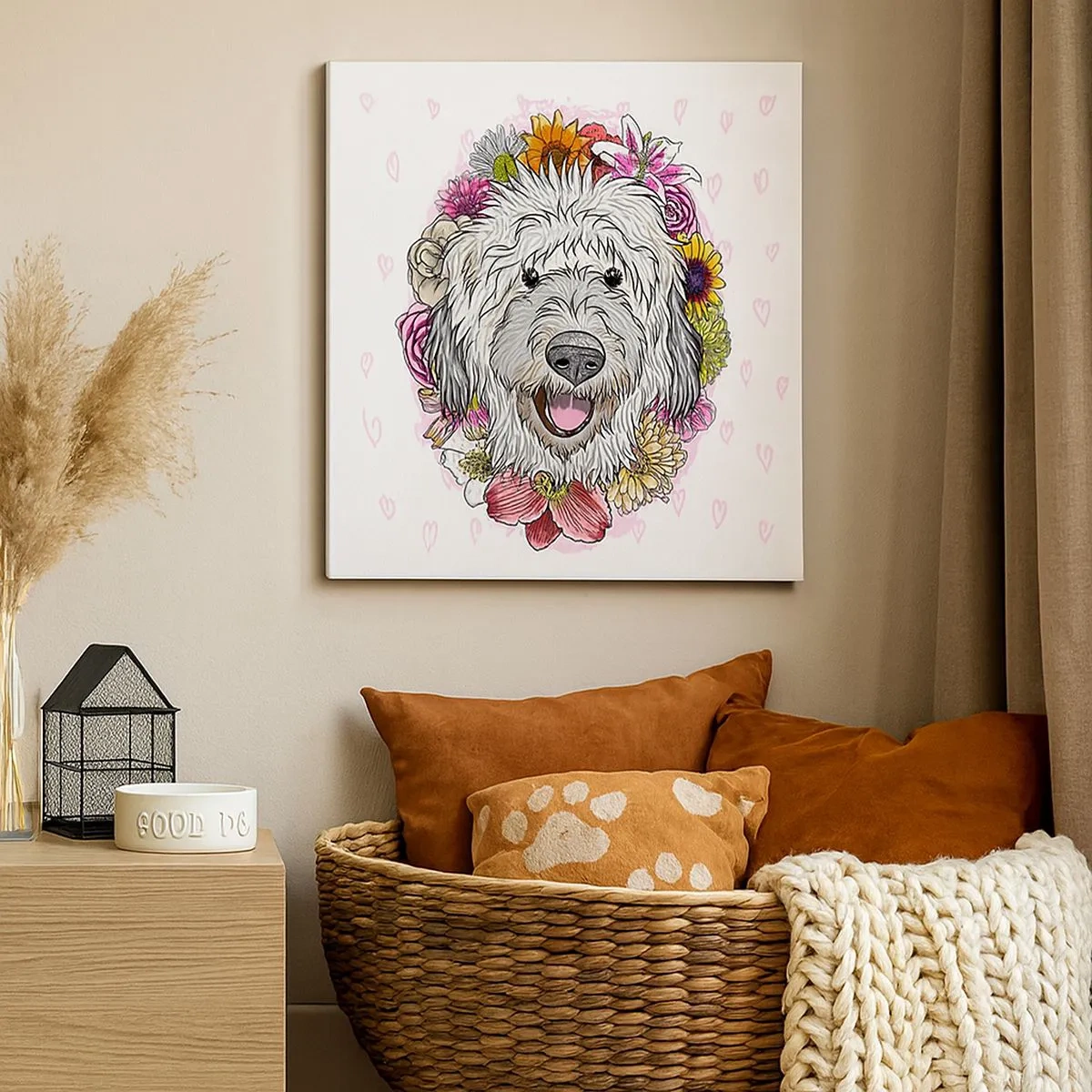 Obraz na plátne - Šteňacia radosť - 30x30 cm