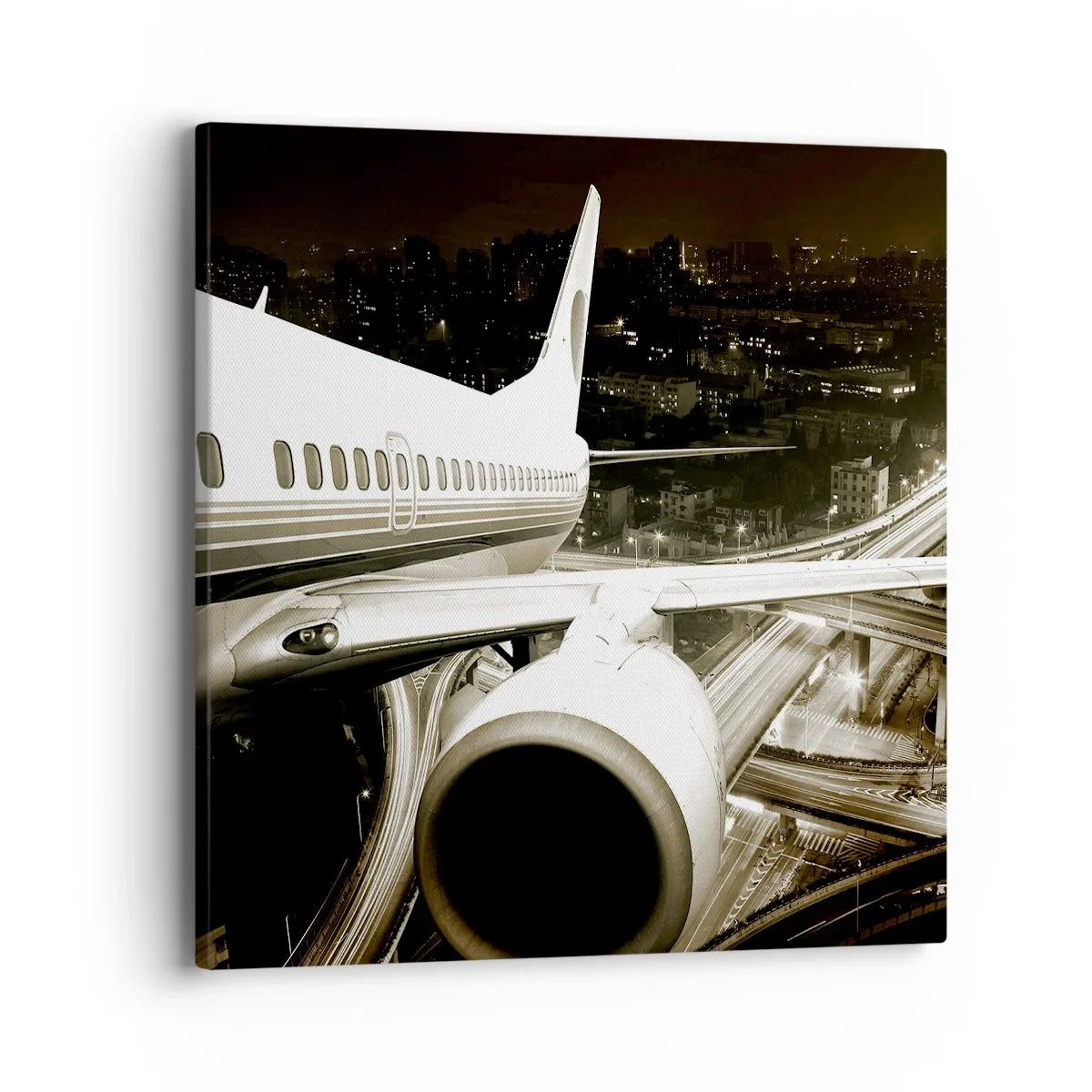 Obraz na plátne - Letieť do noci - 40x40 cm