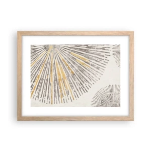 Plagát v ráme zo svetlého duba - Krása lúča - 40x30 cm