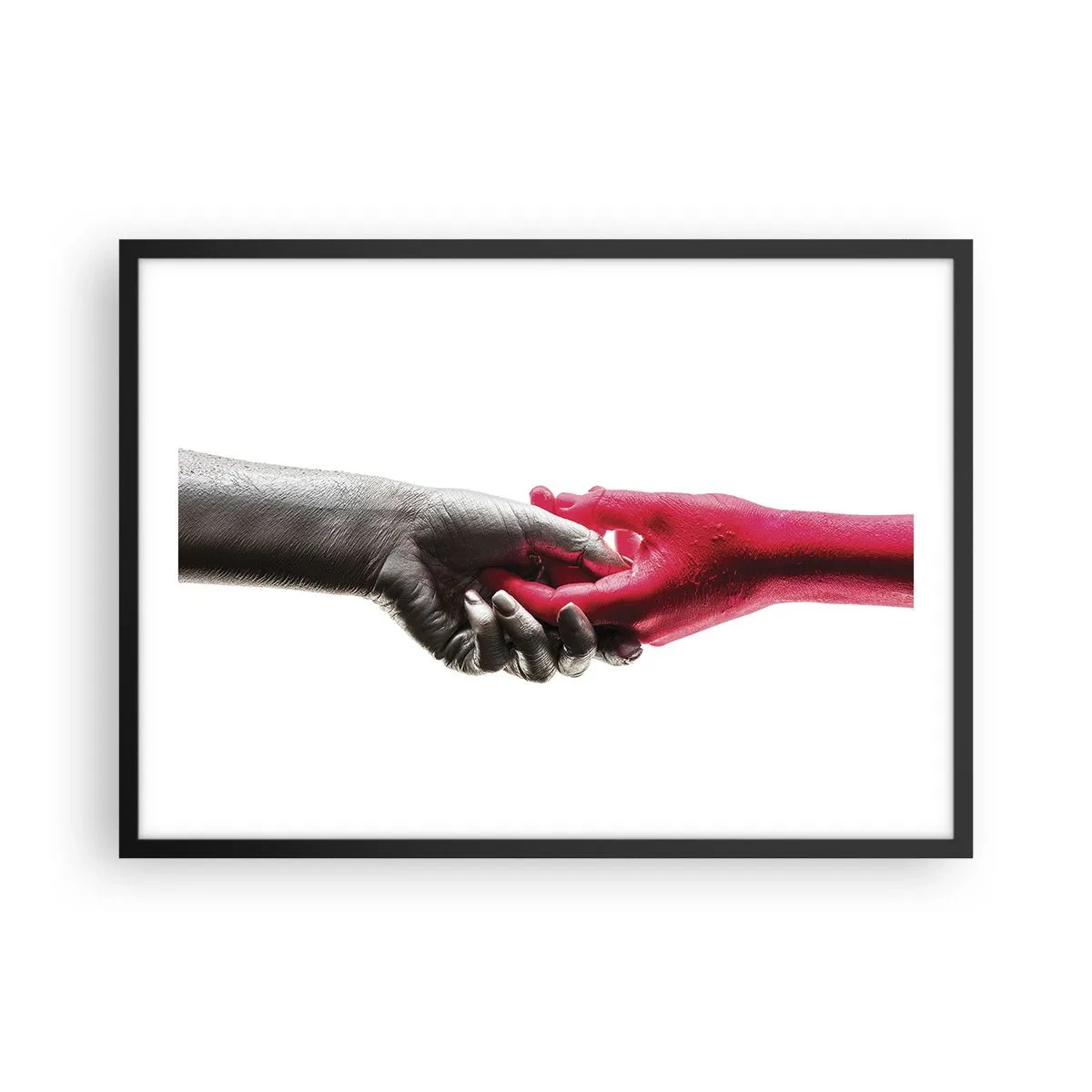 Plagát v čiernom ráme - Spolu aj keď sme odlišní - 70x50 cm