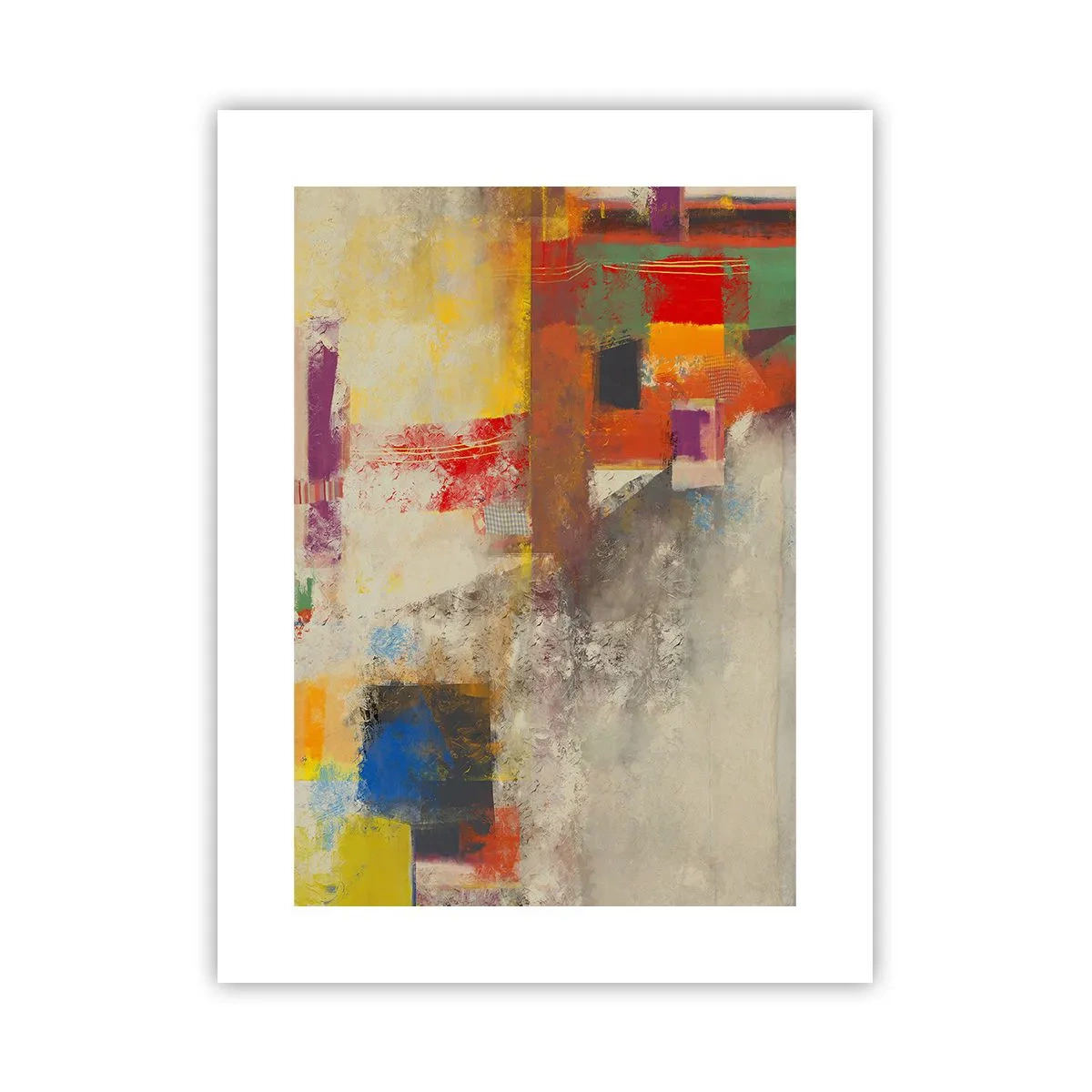 Plagát - Geometria farieb - 30x40 cm