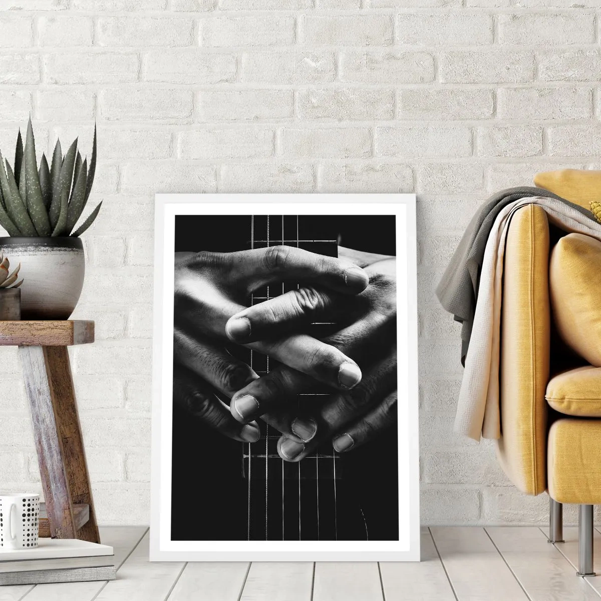 Plagát v bielom ráme - Umelcova modlitba - 30x40 cm