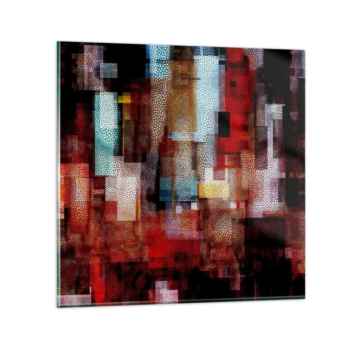 Obraz na skle - Chaos a zmätok - 60x60 cm