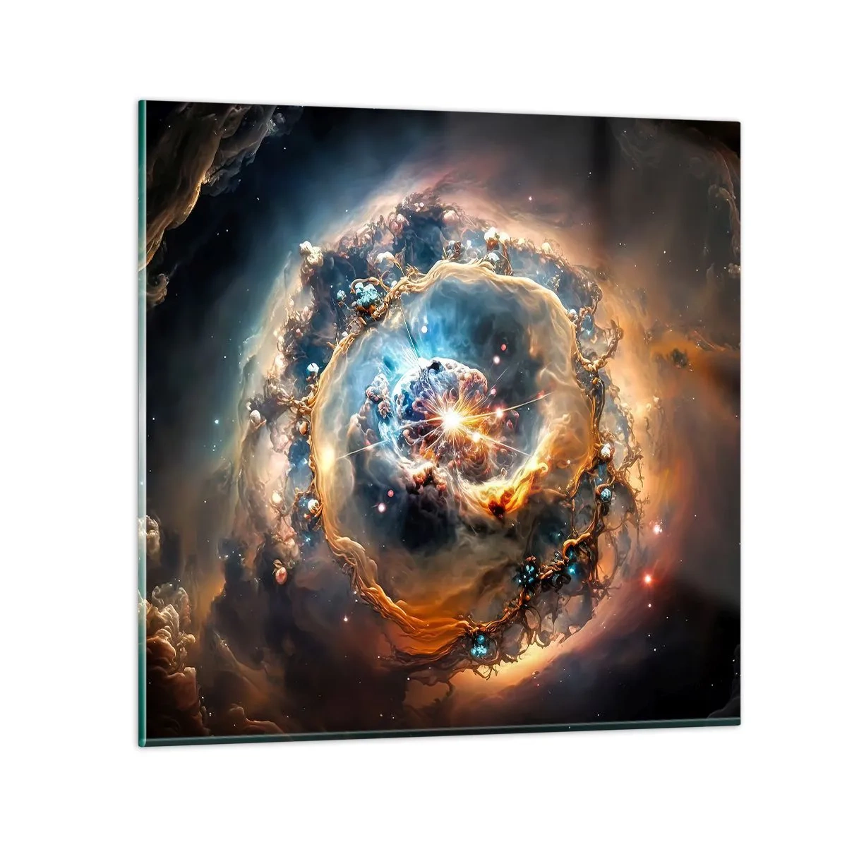 Obraz na skle - Začiatok - 70x70 cm