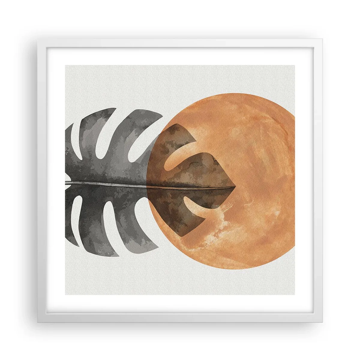 Plagát v bielom ráme - Vždy slnko - 50x50 cm