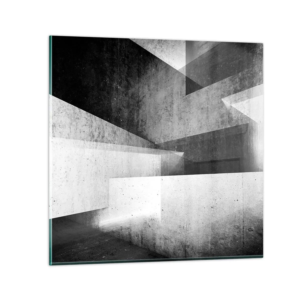 Obraz na skle - Štruktúra priestoru - 60x60 cm