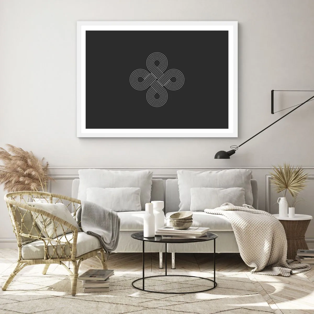 Plagát v bielom ráme - V keltskom duchu - 70x50 cm