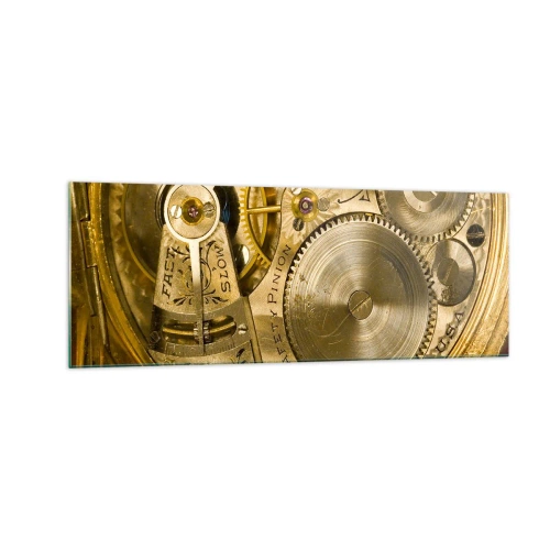 Obraz na skle - Choď s duchom času - 140x50 cm