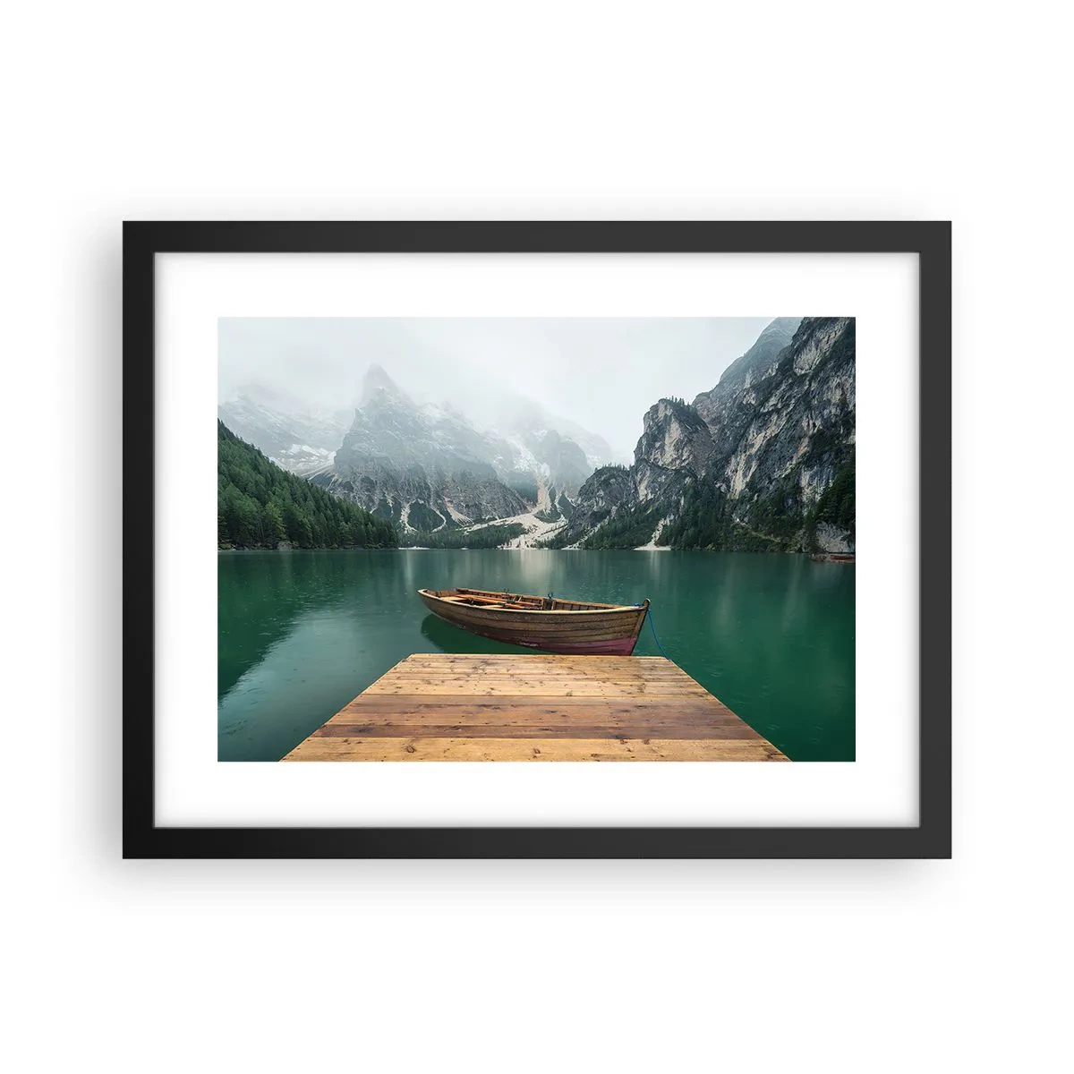 Plagát v čiernom ráme - „Hrdé skaly vpredu“ - 40x30 cm