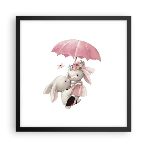 Plagát v čiernom ráme - To je láska - 40x40 cm