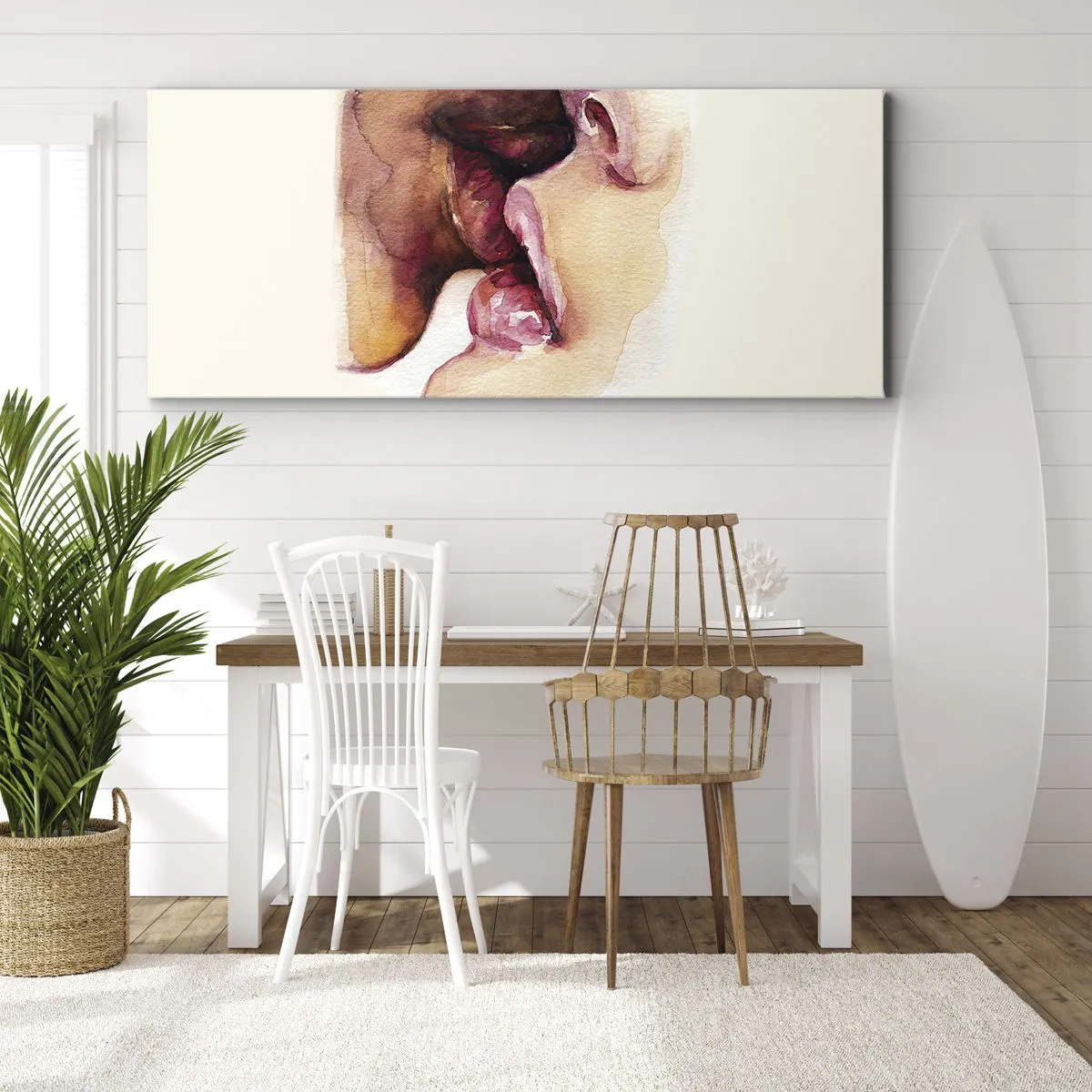 Obraz na plátne - Ako noc a deň, zem a nebo - 140x50 cm